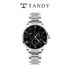 [TANDY] Đồng hồ nam đa kim loại T-3671 SBS - Dây thép hai tông màu bóng/mờ, mặt sau bằng thép không gỉ, thiết kế khóa nút kiểu dáng đẹp